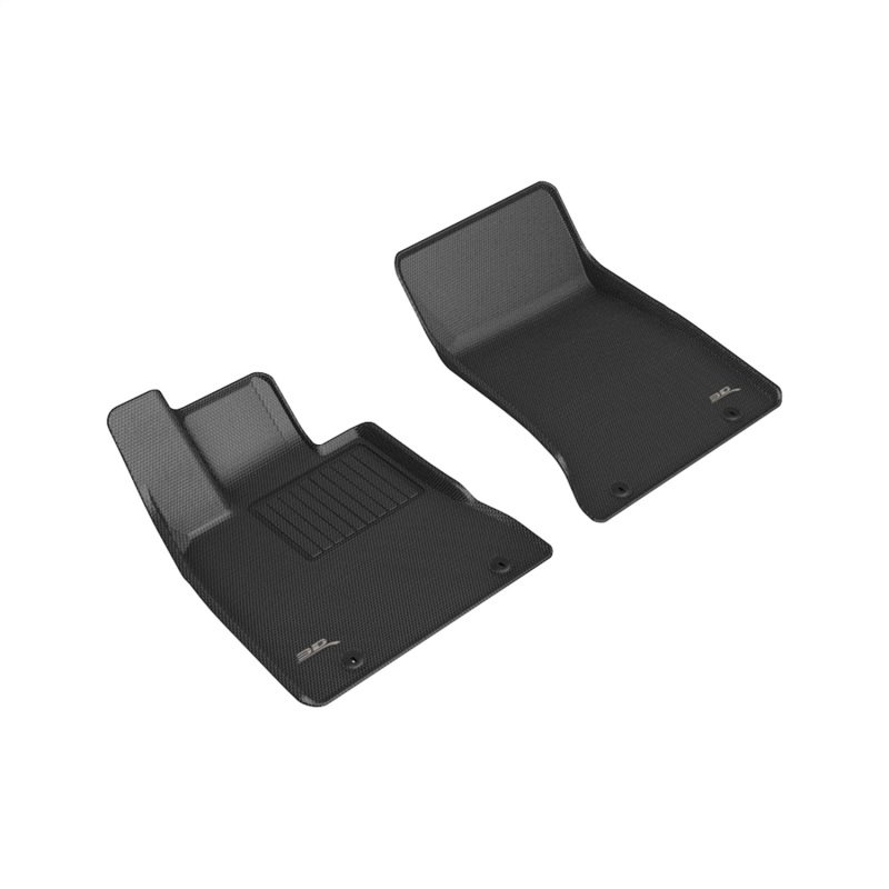 Genesis G90 Floor Mats - Front - 3D MAXpider - Kagu - Black - `21-`24